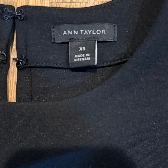 Ann Taylor Black Peplum Top - Picture 2 of 3